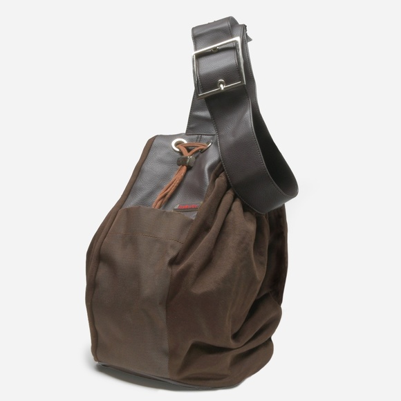 DANIELLA LEHAVI Vegan Collection Mesh Hobo Bag in Brown - Picture 2 of 13